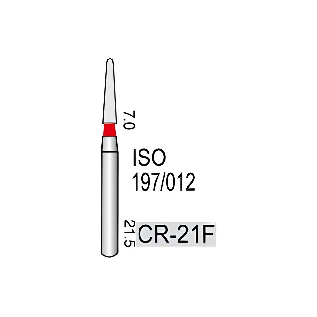 Round End Taper or Inlay Preparation Shape CR-21F, Fine Grit, 197/012
