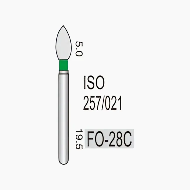Football Ogival End FO-28C, Coarse Grit, 257/023