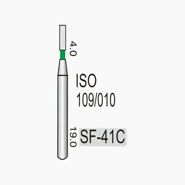 شق مستقيم (نهاية مسطحة) SF-41C، حبيبات خشنة، 109/012