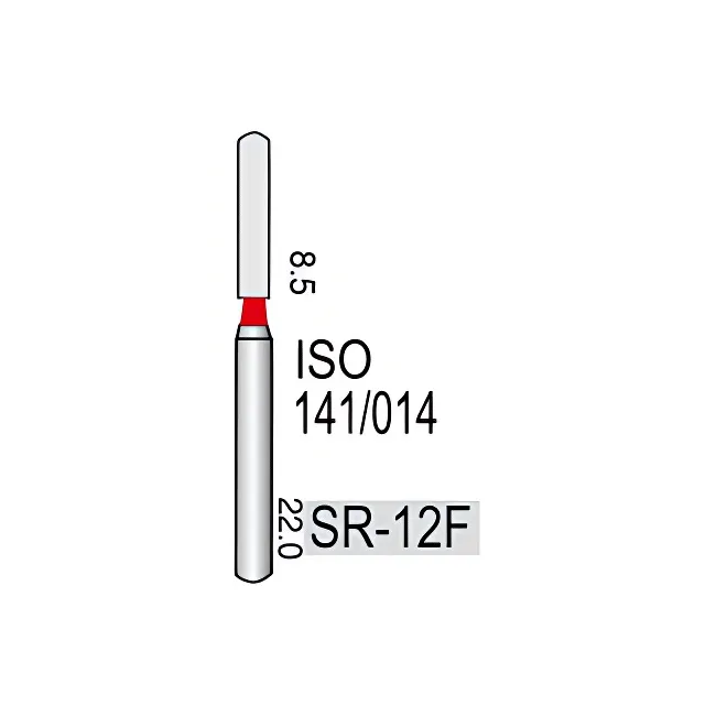 Shoulder Straight Round End Cylinder SR-12F, Fine Grit, 141/013