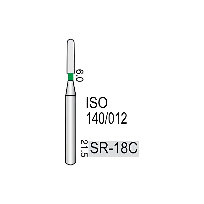 Shoulder Straight Round End Cylinder SR-18C, Coarse Grit, 140/013