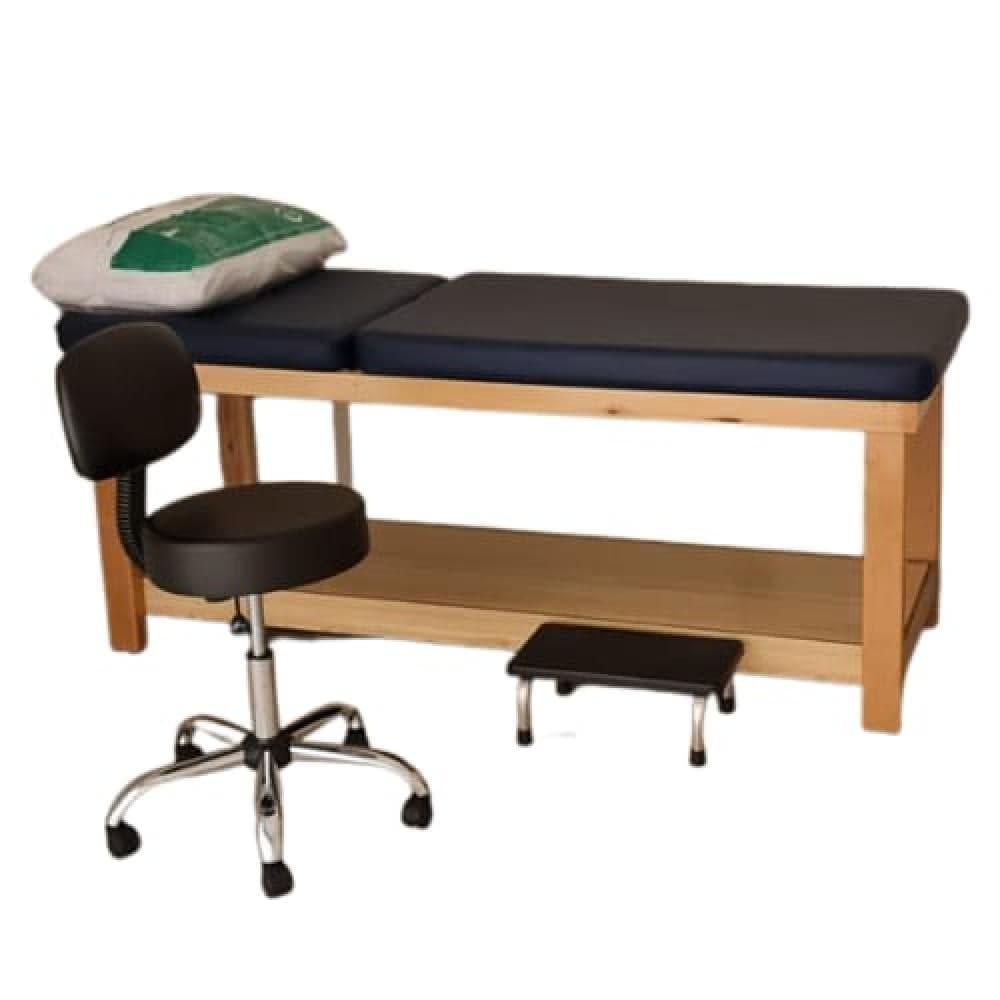 Wooden Treatment Table, Lower Shelf and Face Hole
