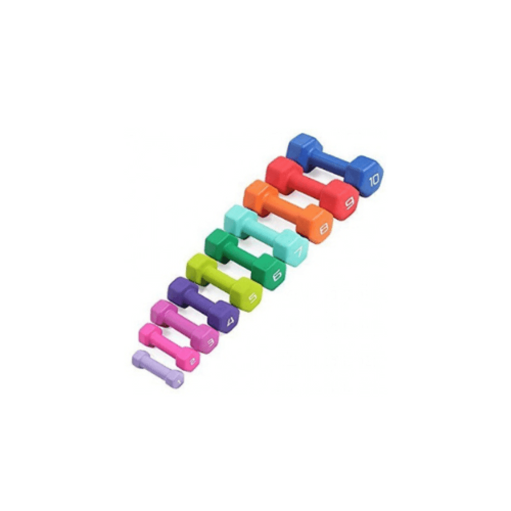 Dumbbell Set with Rack, 9 Pairs