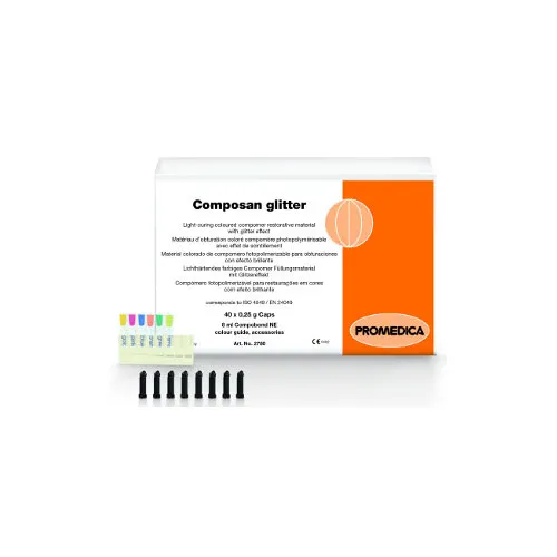 Composan Glitter، حشوة كومبومير ملونة، كبسولة، طقم