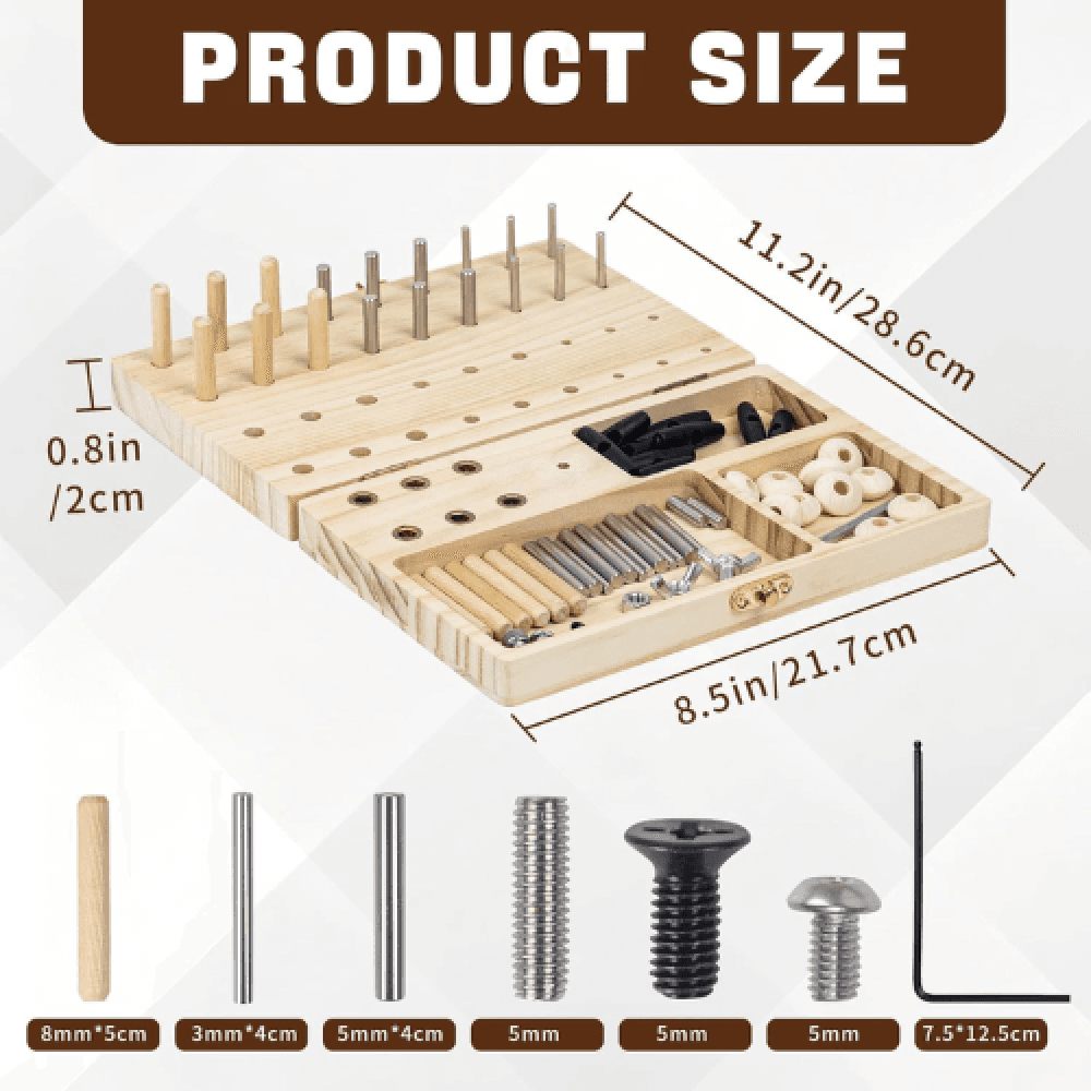Wooden Finger Exercise Pegboard, 43 Holes