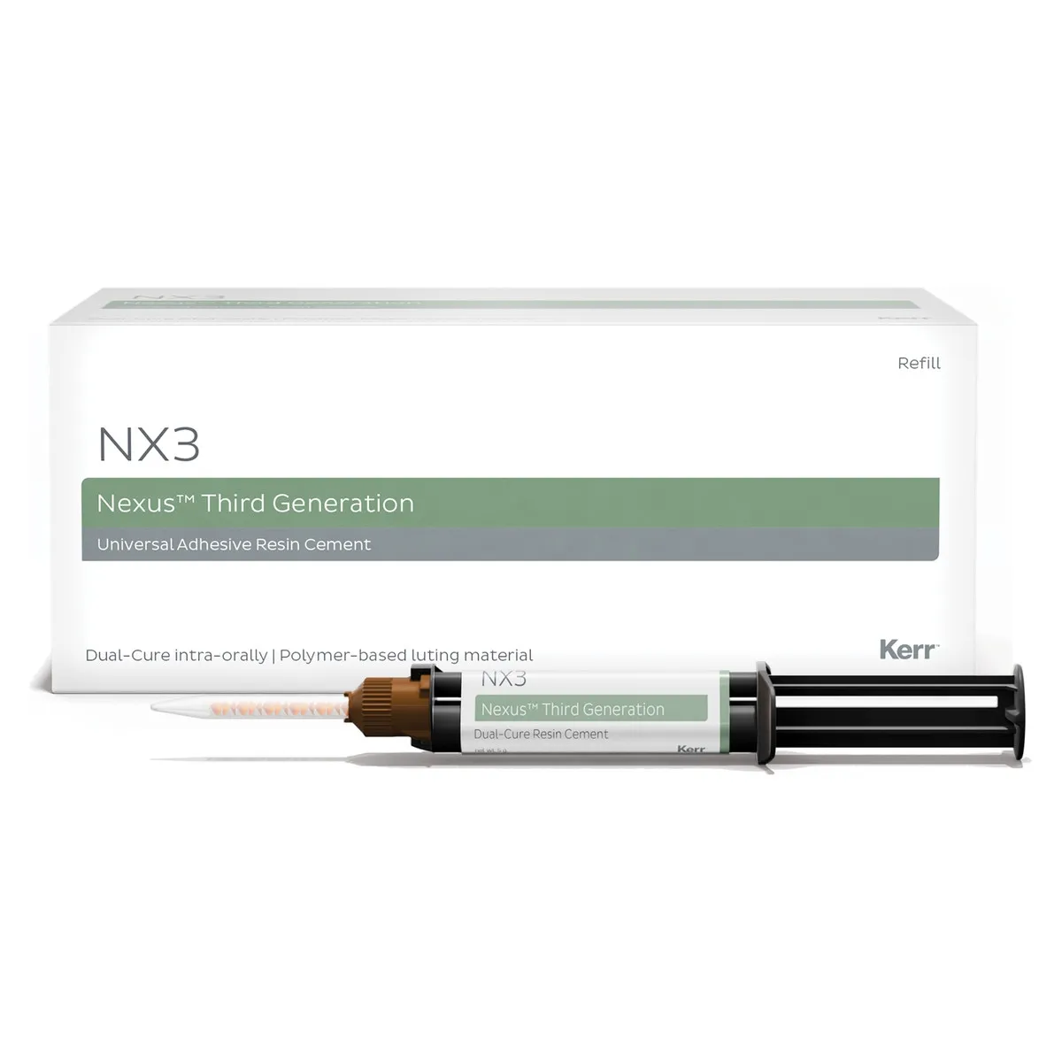 NX3 Nexus Third Generation, Light-Cure Veneer Cement, Bleach, Syringe 1.8g