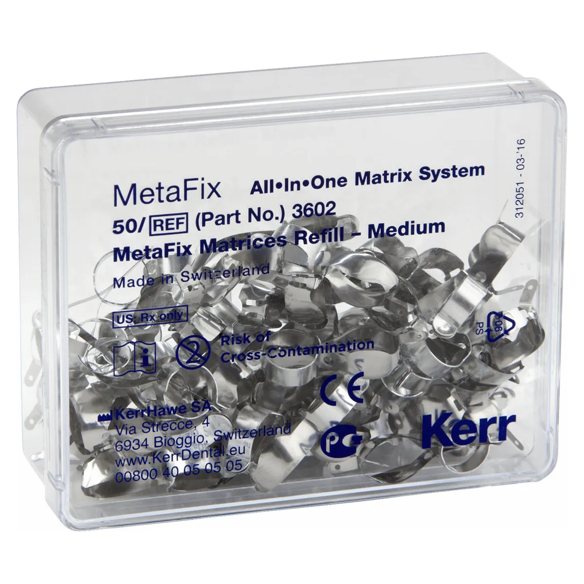 MetaFix, All-In-One Matrix System Refill, Medium, PK/50
