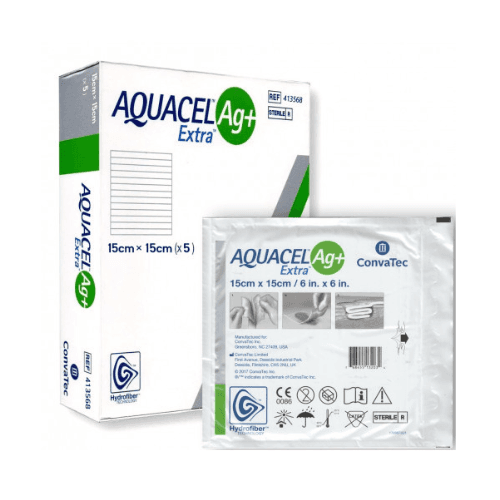 AQUACEL Ag Dressing, 15 × 15 cm