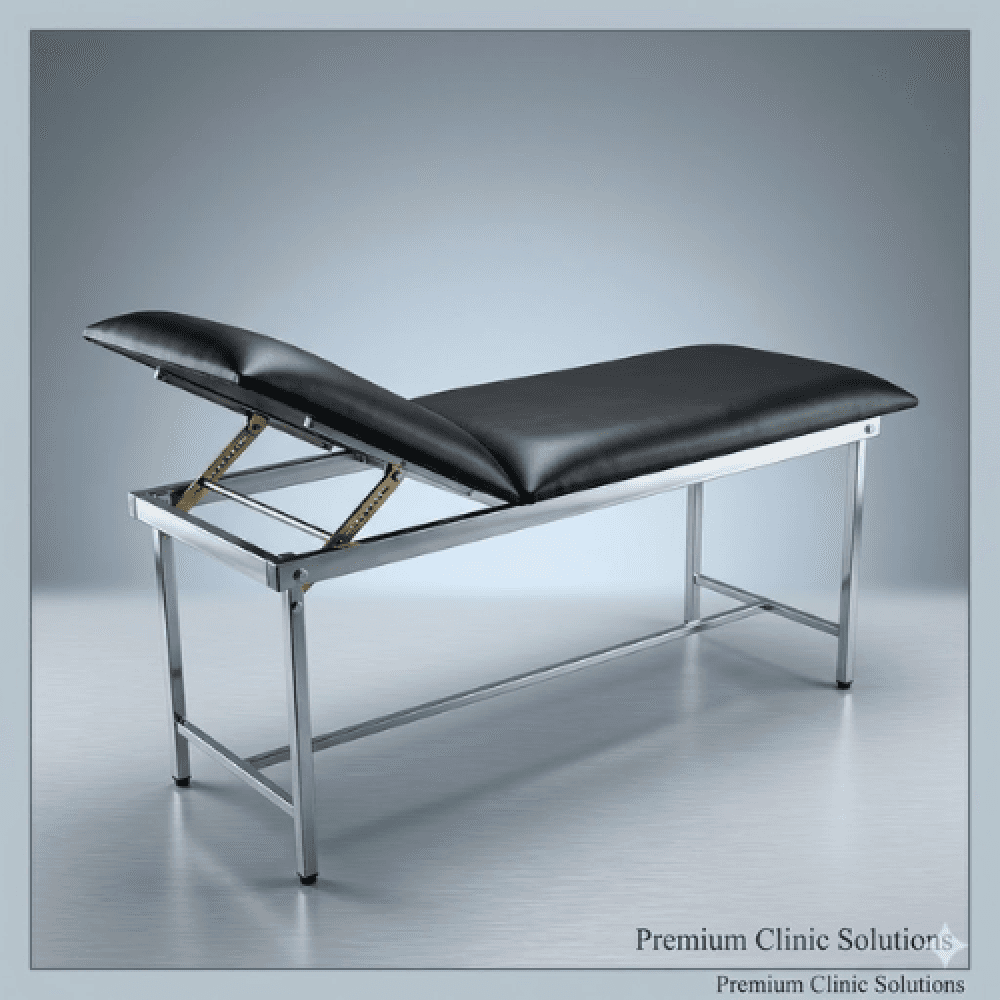 Metal Examination Table, Adjustable Head Section