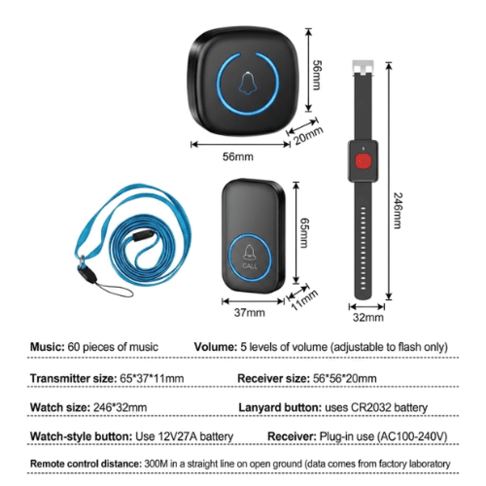 Wireless Call Button for Seniors