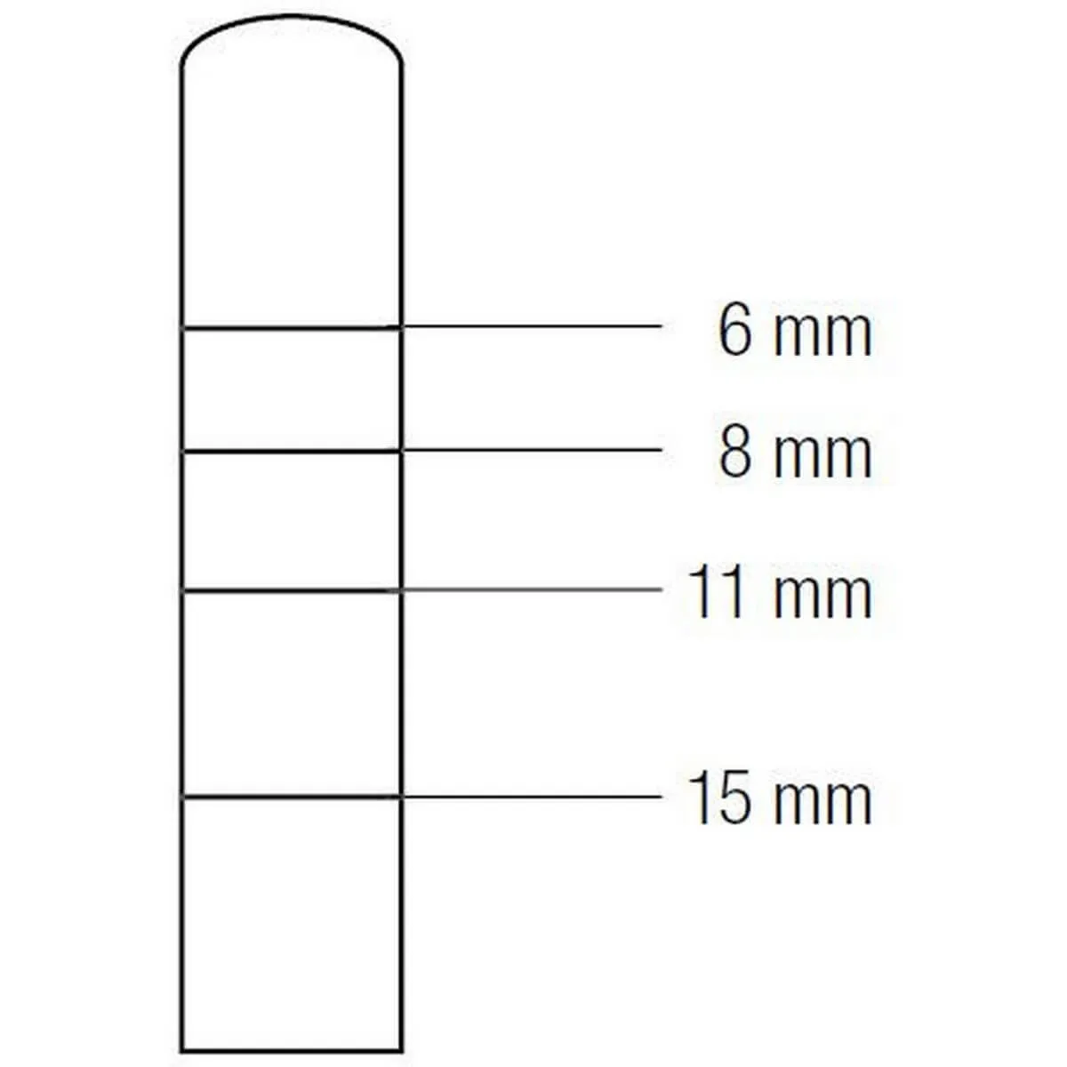 مكثف عظمي Bayonet محدب 5.0mm