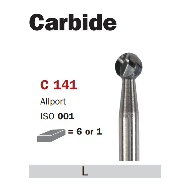 Carbide Bur, HP 021, Round ISO #001