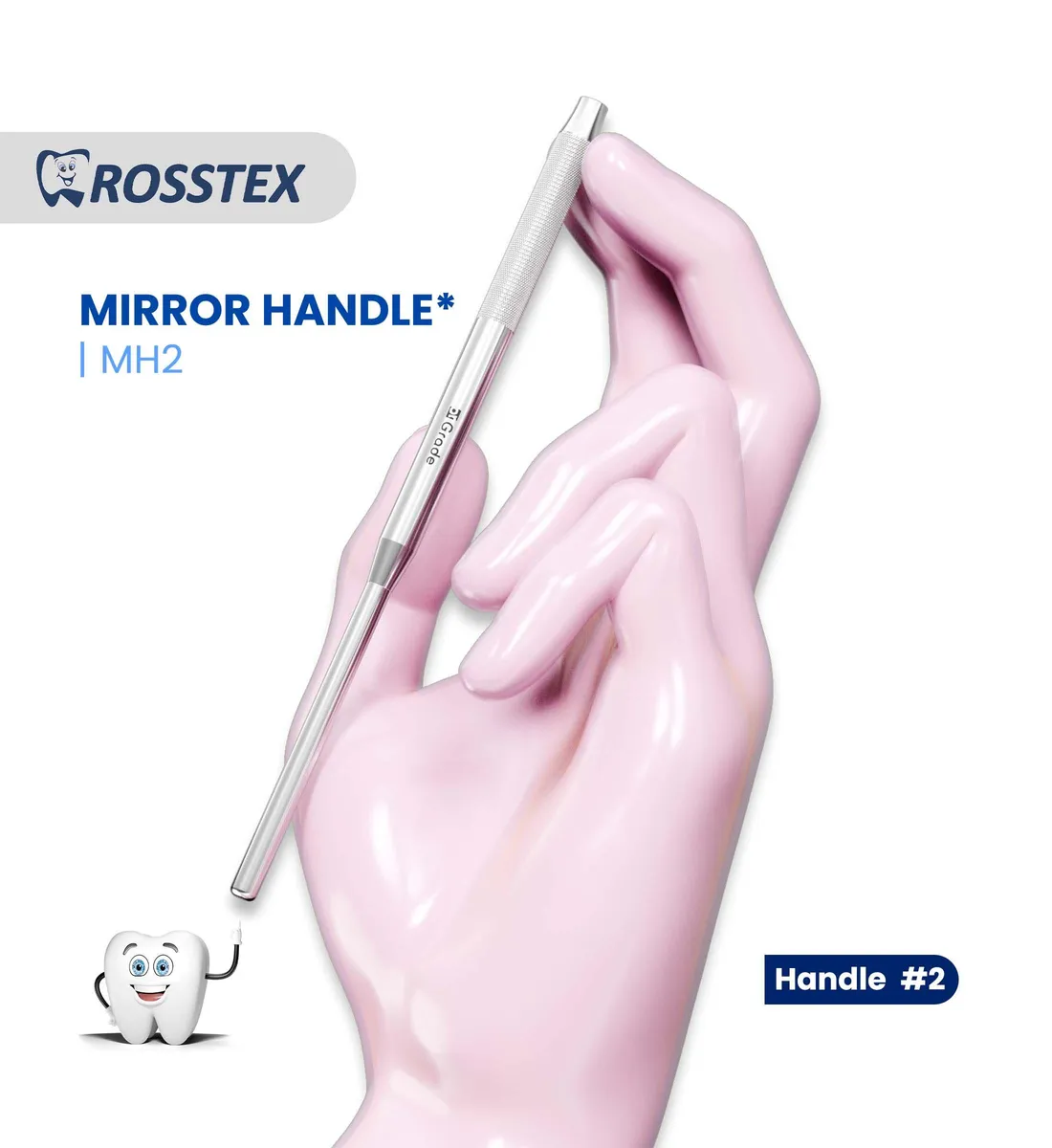 Dental Mirror Handle, Simple Stem, No. 2