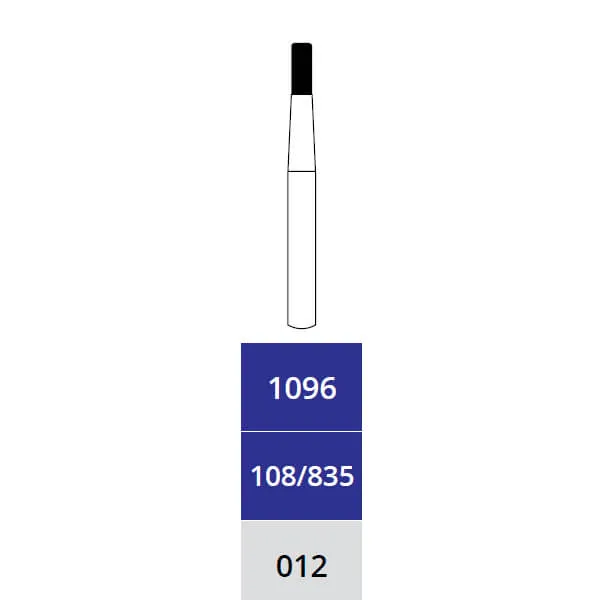 Diamond Bur, Cylinder, Medium, FG Short 012