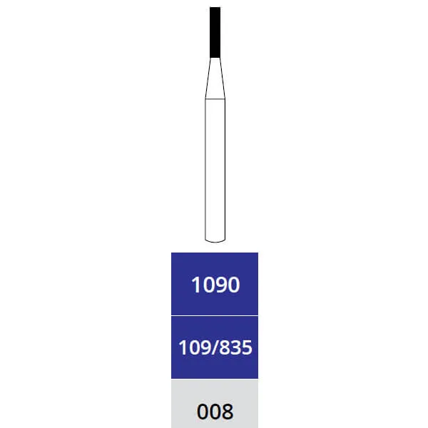 Diamond Bur, Cylinder, X-Fine, FG, 008