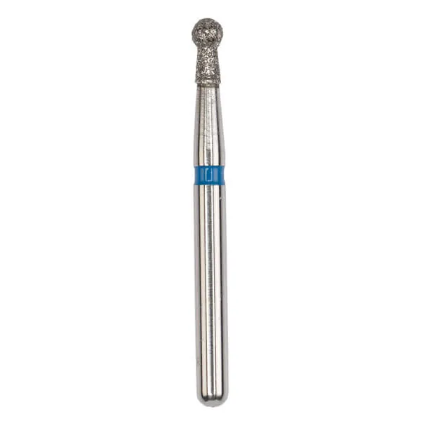 Diamond Bur, FG 009 Short, Medium, Round with Neck ISO #002
