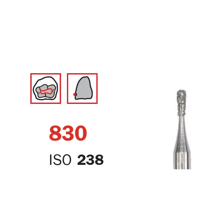 Diamond Bur, FG 012 Short, Medium, Pear ISO #238