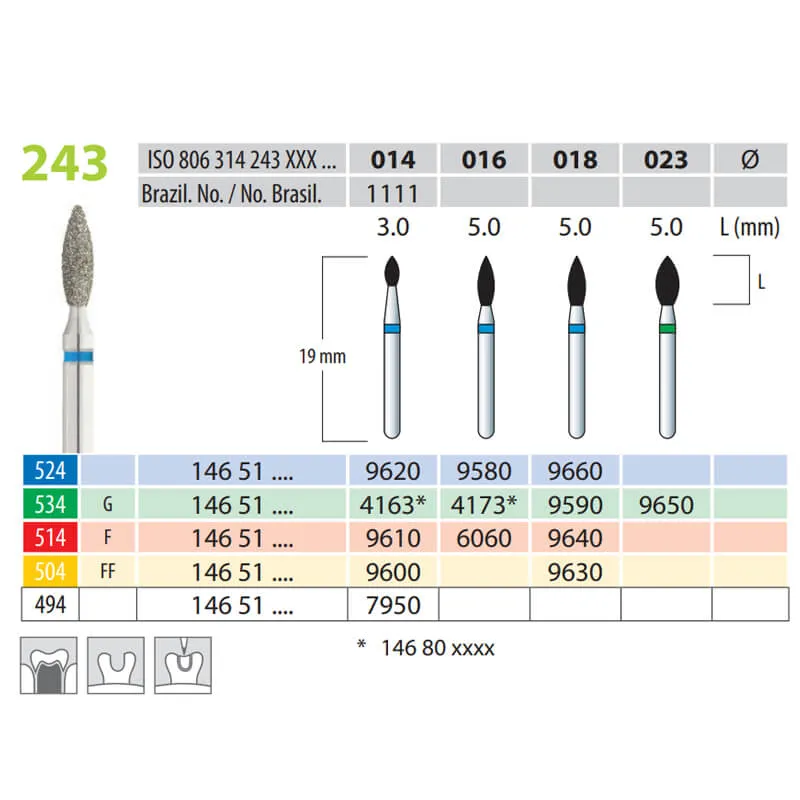 سنابل ألماسية، شكل لهبي، FG 243-014، فائقة النعومة