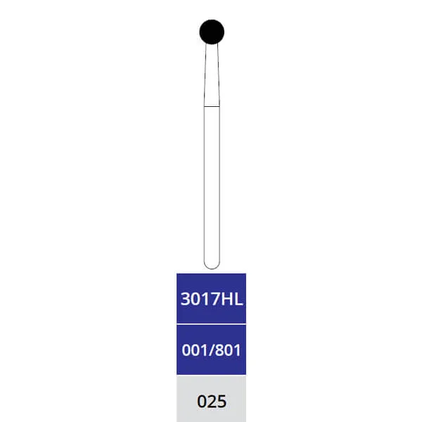 Diamond Burs, Round, Medium, FG X-Long 025