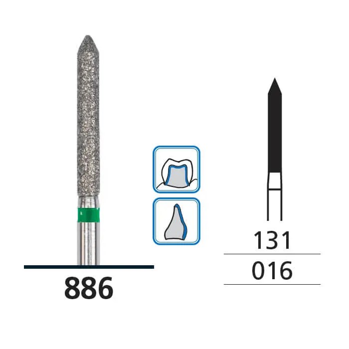 Diamond Burs, Torpedo, Coarse, FG 016, 532445