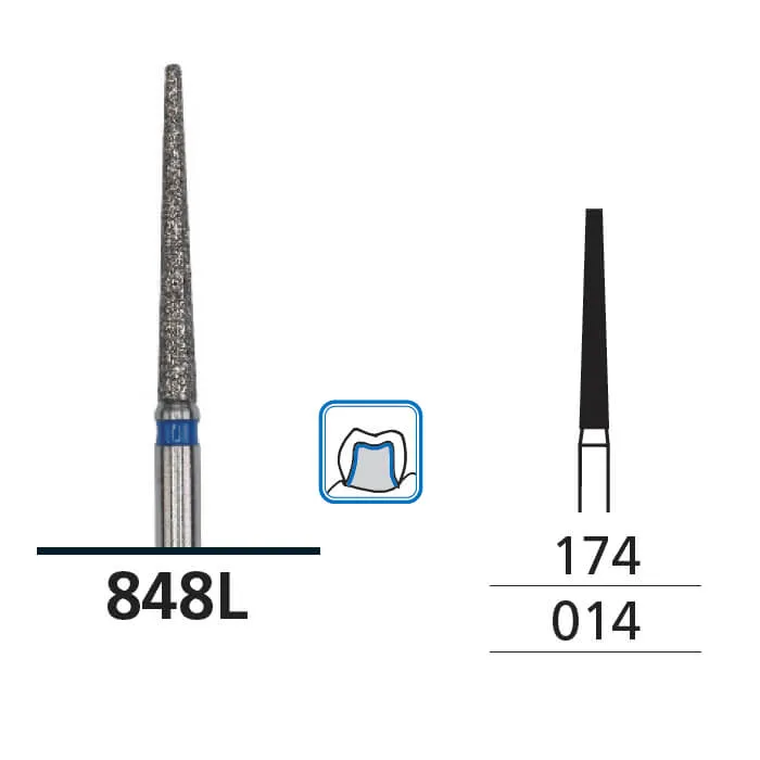 Diamond Burs, Truncated Cone, Medium, FG 014