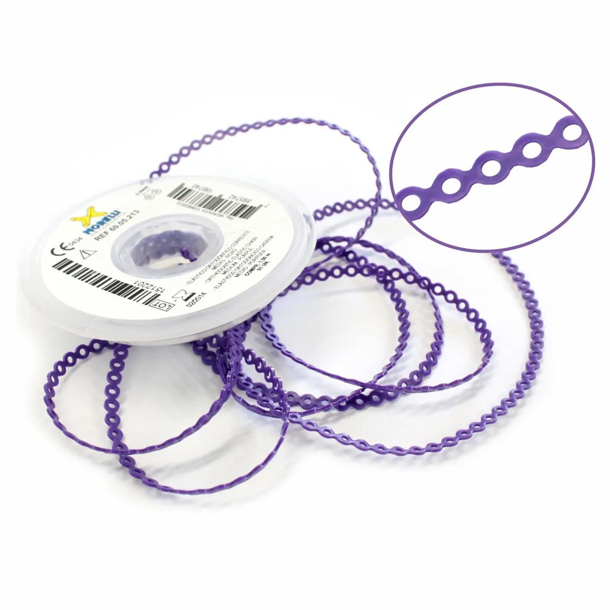 Elastic Chain Medium (Short), Purple