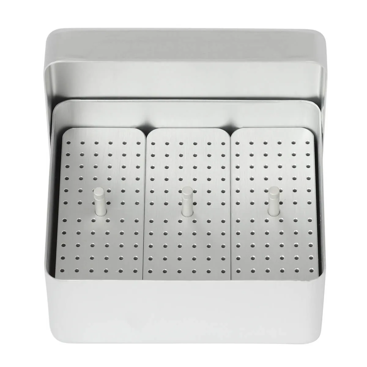 Endodontic Box Aluminum Medium, Silver