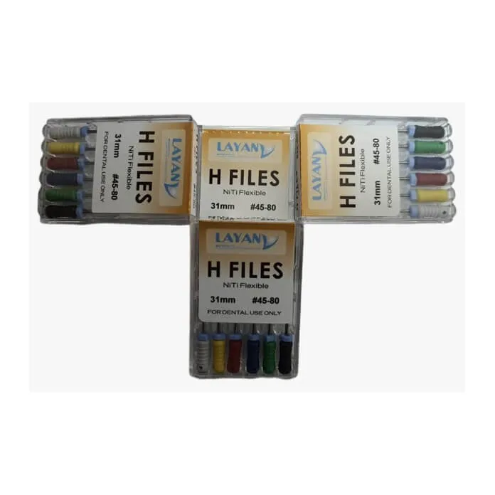 NiTi H Files L31 (Hand) #45-80, PK/6