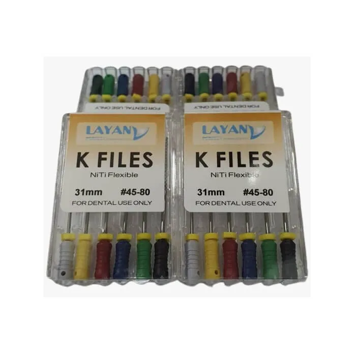NiTi K Files L25 (Hand) #45-80