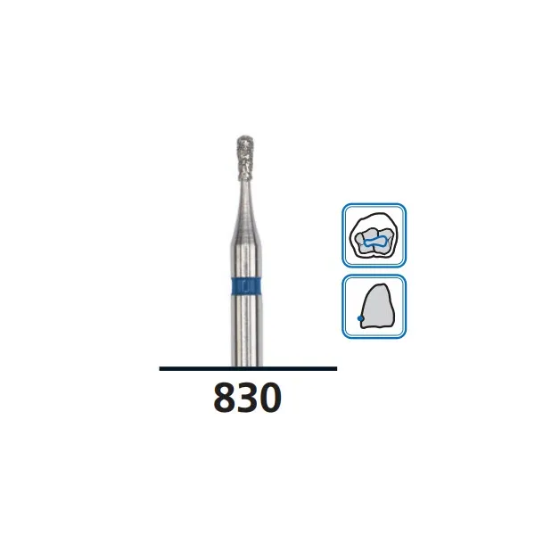 Pear Diamond Burs F830, Fine Grit, FG-014