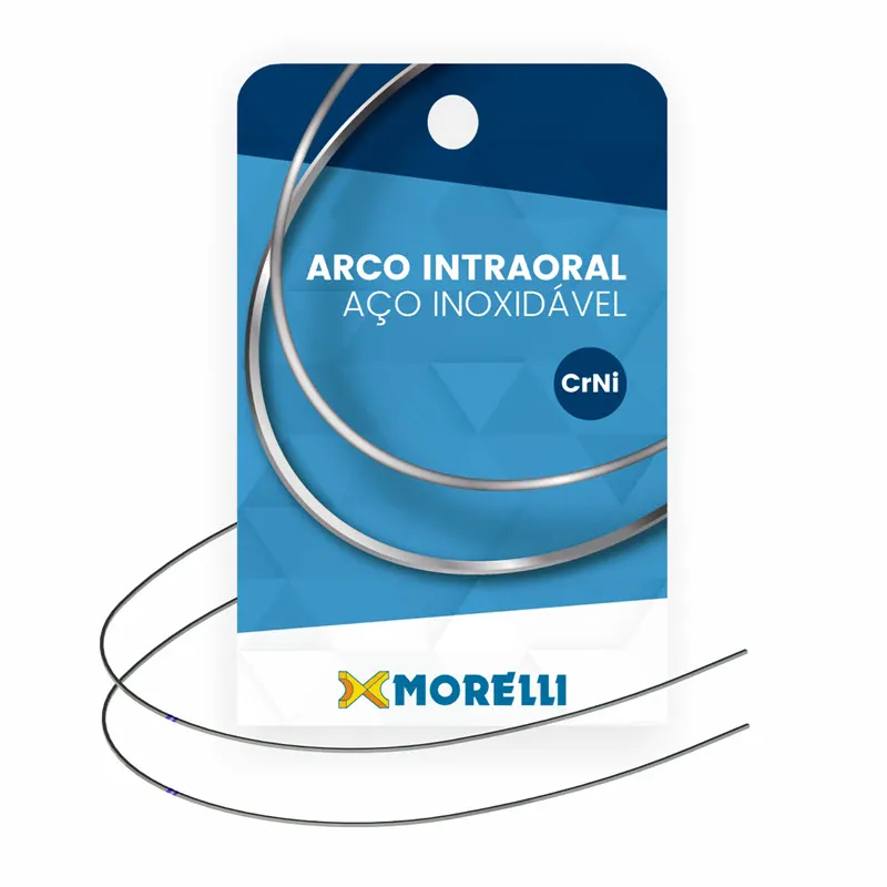 Stainless Steel Intraoral Archwire, Upper, Rectangular .018" × .025"