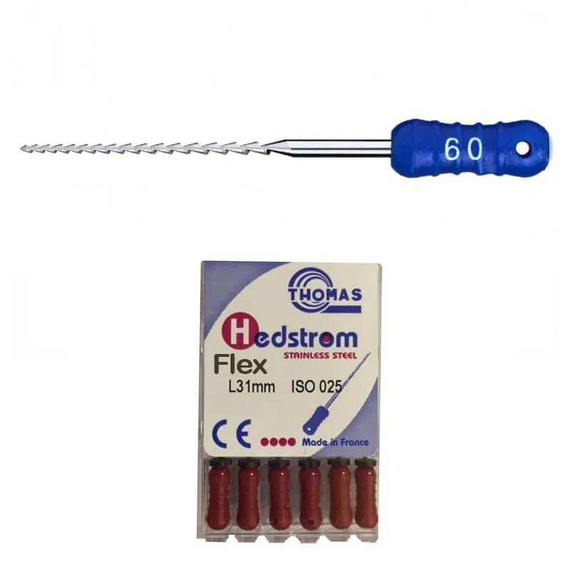 Thomas H-File Flex 21mm #25 من الفولاذ المقاوم للصدأ