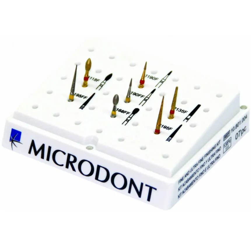 Fine and Ultrafine Finishing Burs, FG, Kit/7