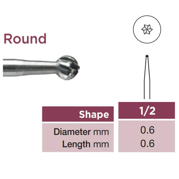 Operative Carbide Bur, Round, RA-006