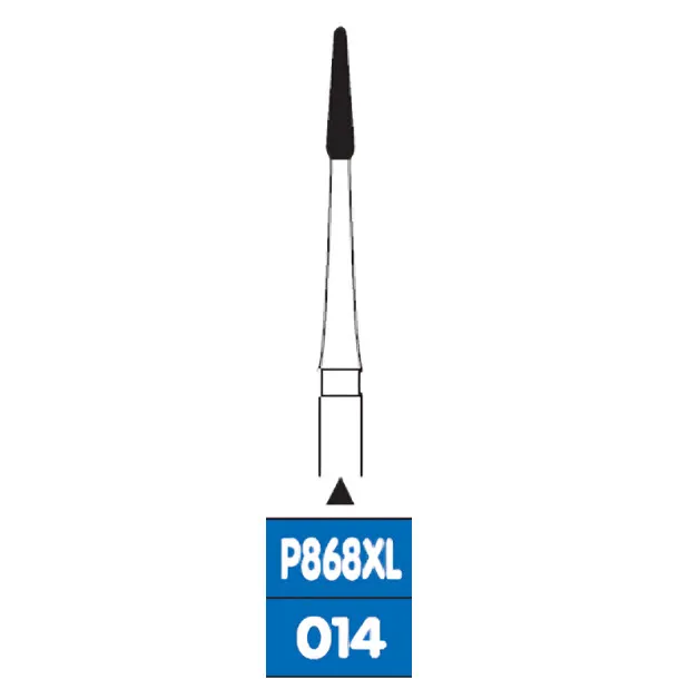 سنابل ألماسية لثوية RA، علامة عمق 868XL، حبيبات متوسطة، FG-014