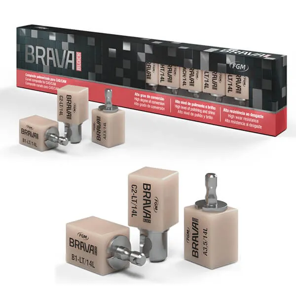 Brava Block A2-LT, Glass-Ceramic Composite CAD/CAM Blocks