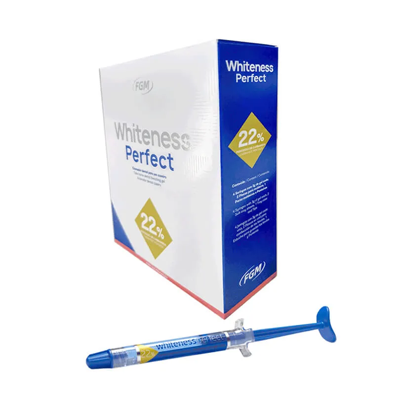 Whiteness Perfect 22% CP (3ml) Kit/4 محقن، للاستخدام المنزلي