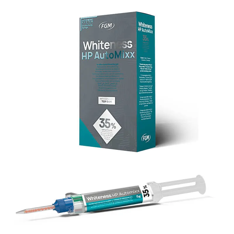 Whiteness HP AutoMixx 35%، مجموعة تبييض للاستخدام في العيادة، 3x مرضى