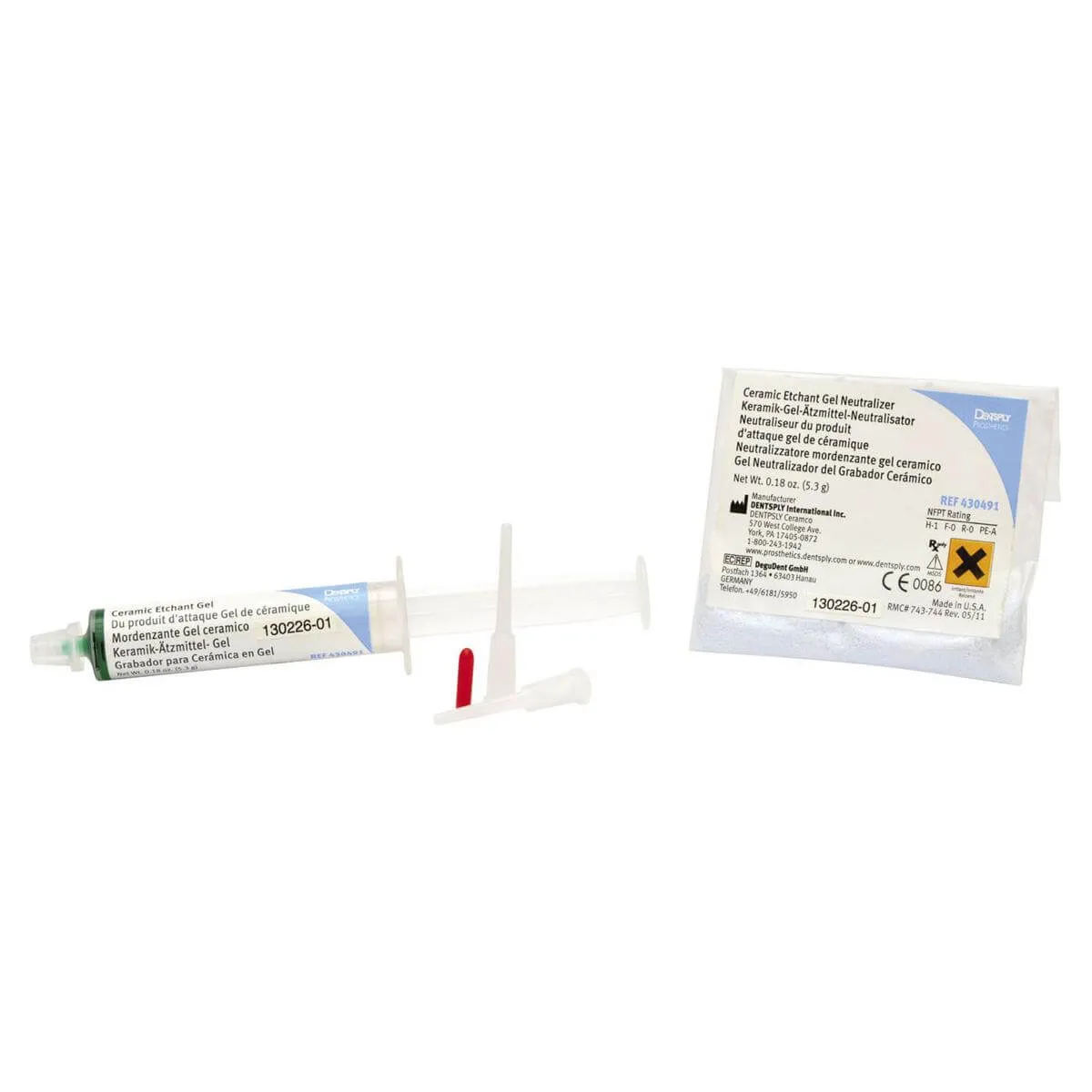 Etchant Gel and Neutralizer for Ceramic