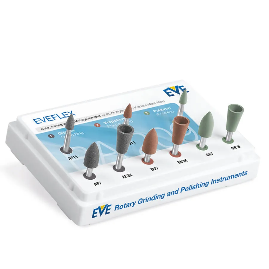 EVEFLEX، تلميع الذهب والأملغم، RA، 9 قطع