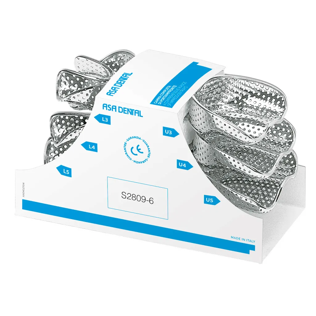 مجموعة S.S. Impression Tray Anterior Depressed/6