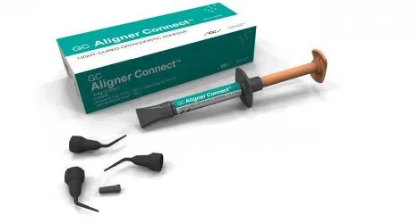 GC Aligner Connect، لاصق معالج بالضوء لملحقات التقويم، 3.4g محقن