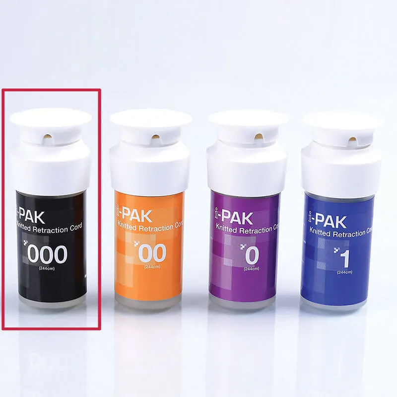 i-PAK Knitted Retraction Cord #000 (244cm)