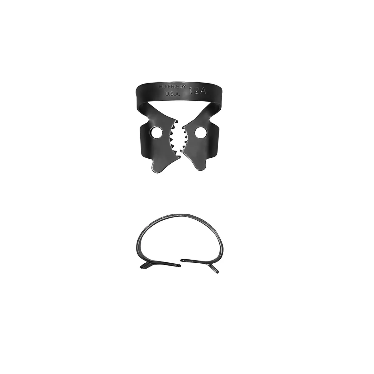 Rubber Dam Clamp #12A, Right Molar, BlackLine