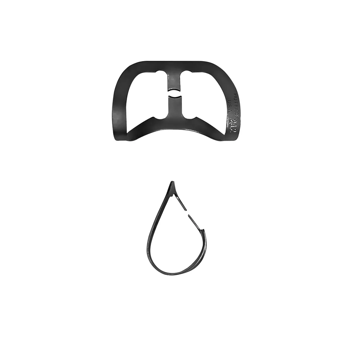 مشبك Rubber Dam #212، للأسنان الأمامية، BlackLine