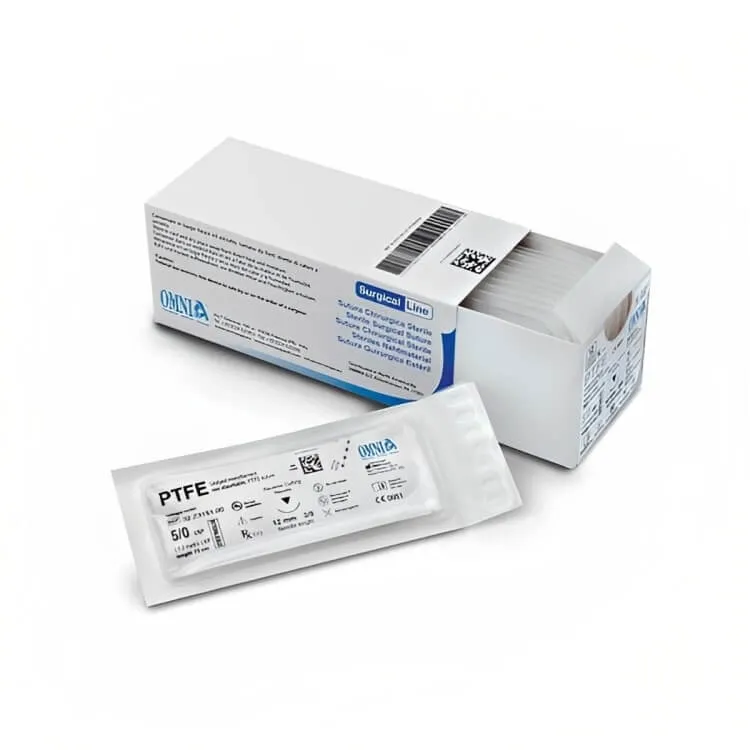 خياطة PTFE، 5/0 دايموند، 18mm، 3/8 دائرة مستديرة