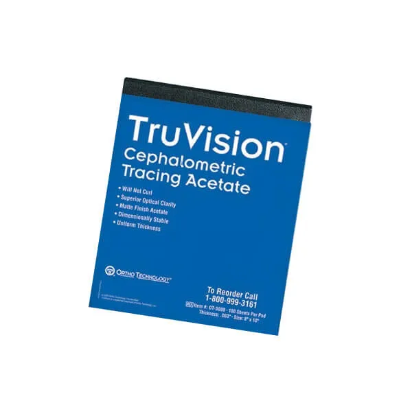 TruVision وسادة تتبع سيفالومترية، 8x10، PK/100