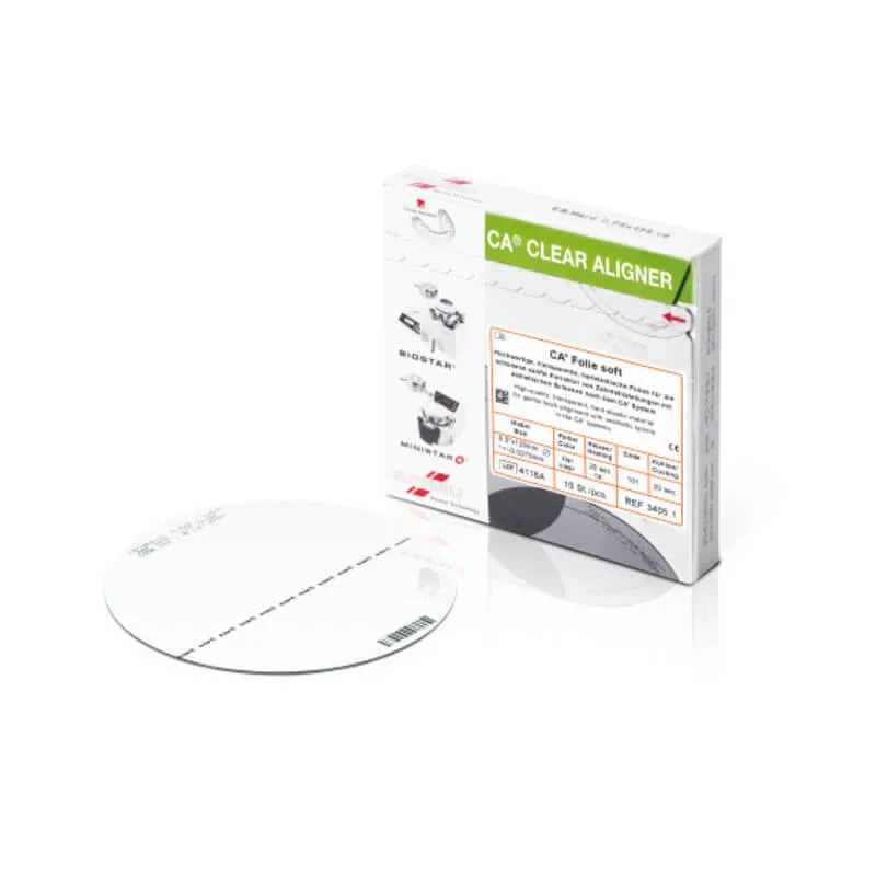 CA Foil Splints, Transparent Aligners, 0.40mm (Flexible) PK/10