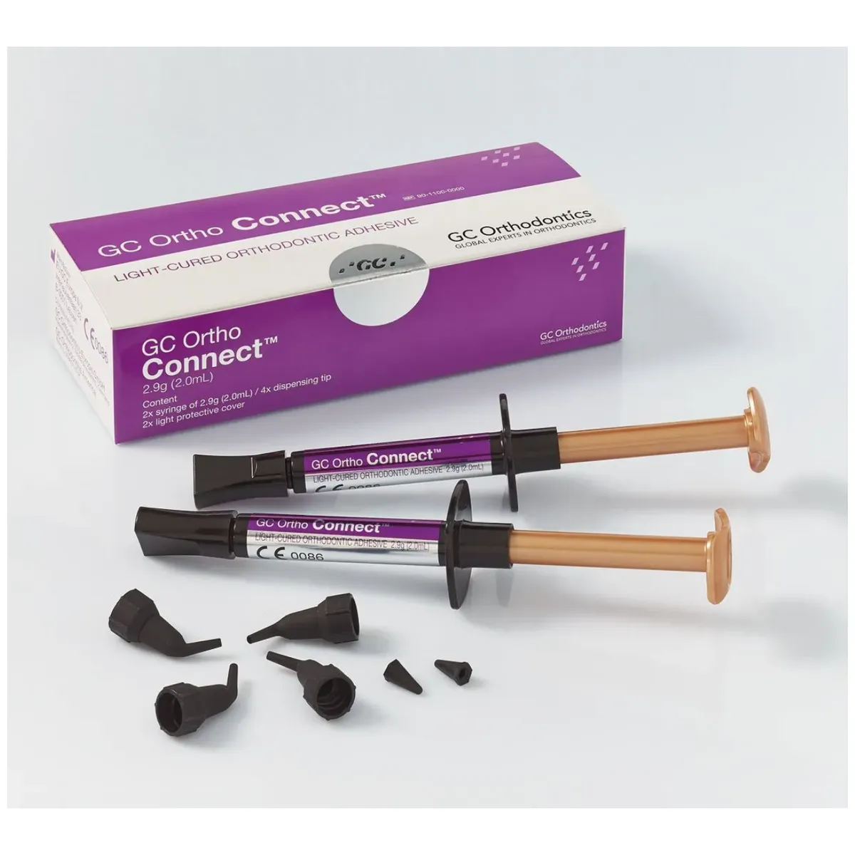 GC Ortho Connect، LC Adhesive Kit مع برايمر مدمج، 2.9g محقن، PK/2