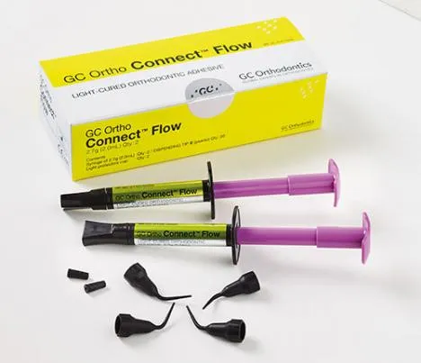 GC Ortho Connect Flow، LC Adhesive للثوابت اللسانية وملحقات التقويم، 2.7g، PK/2